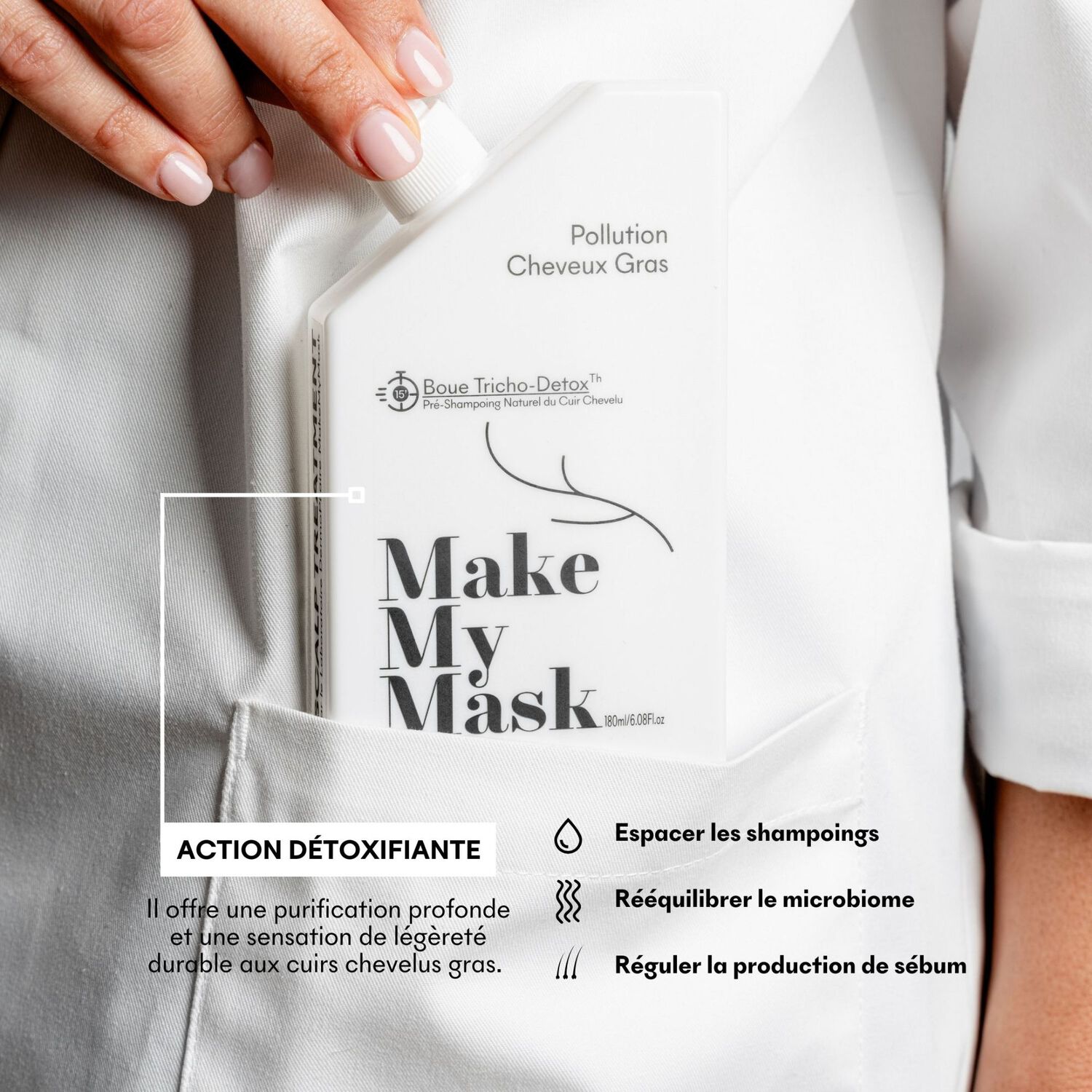 Boue Tricho-Detox - Pré-Shampoing Detox 180 ml