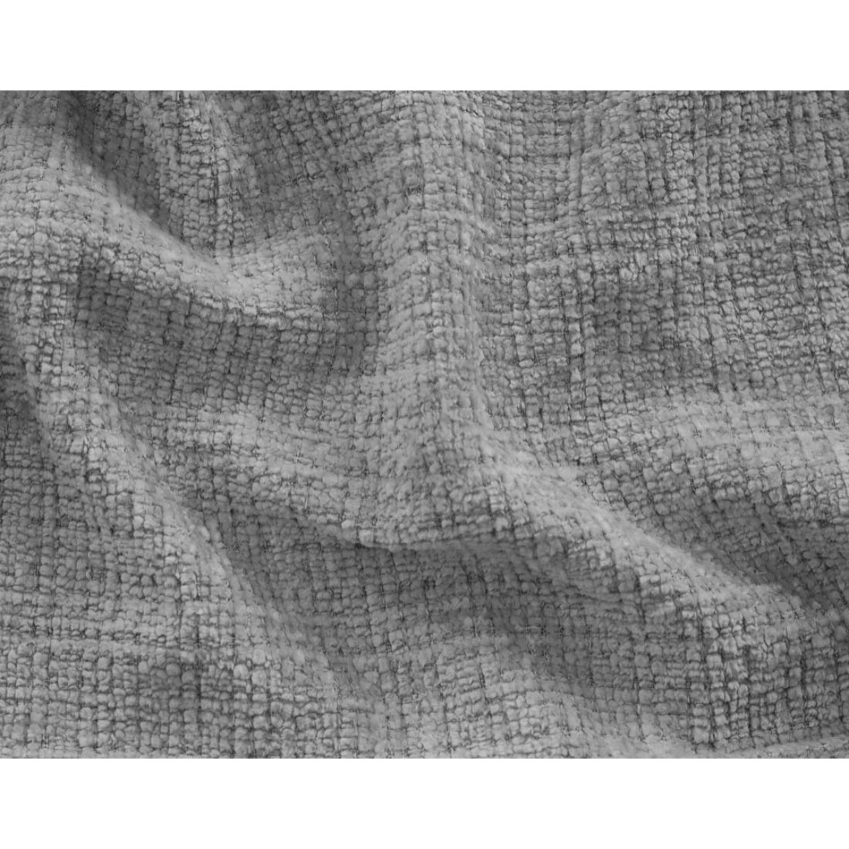 Housse en velours texturé pour canapé déhoussable Jake d'angle gauche 5 places - Gris
