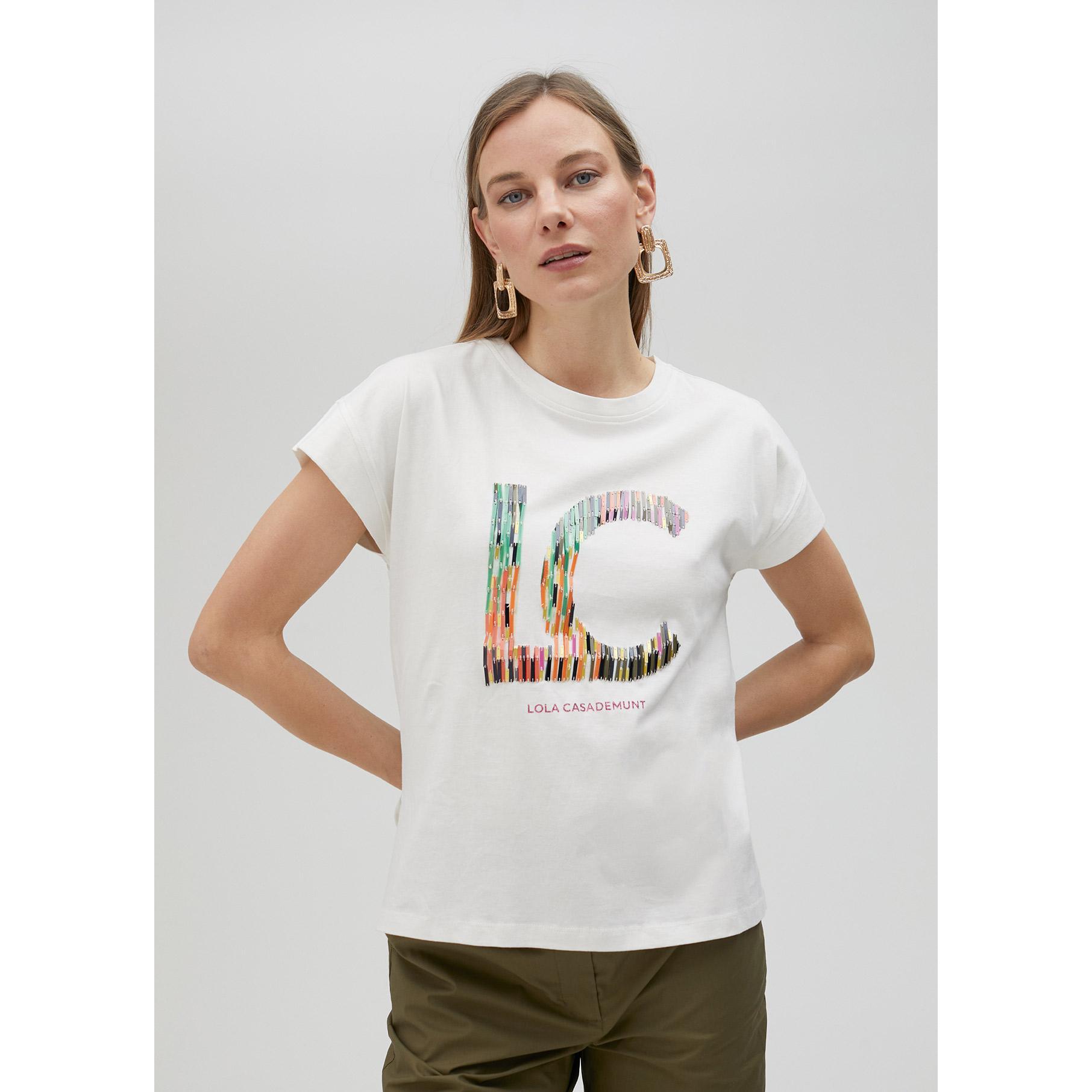 Maglietta con logo multirighe