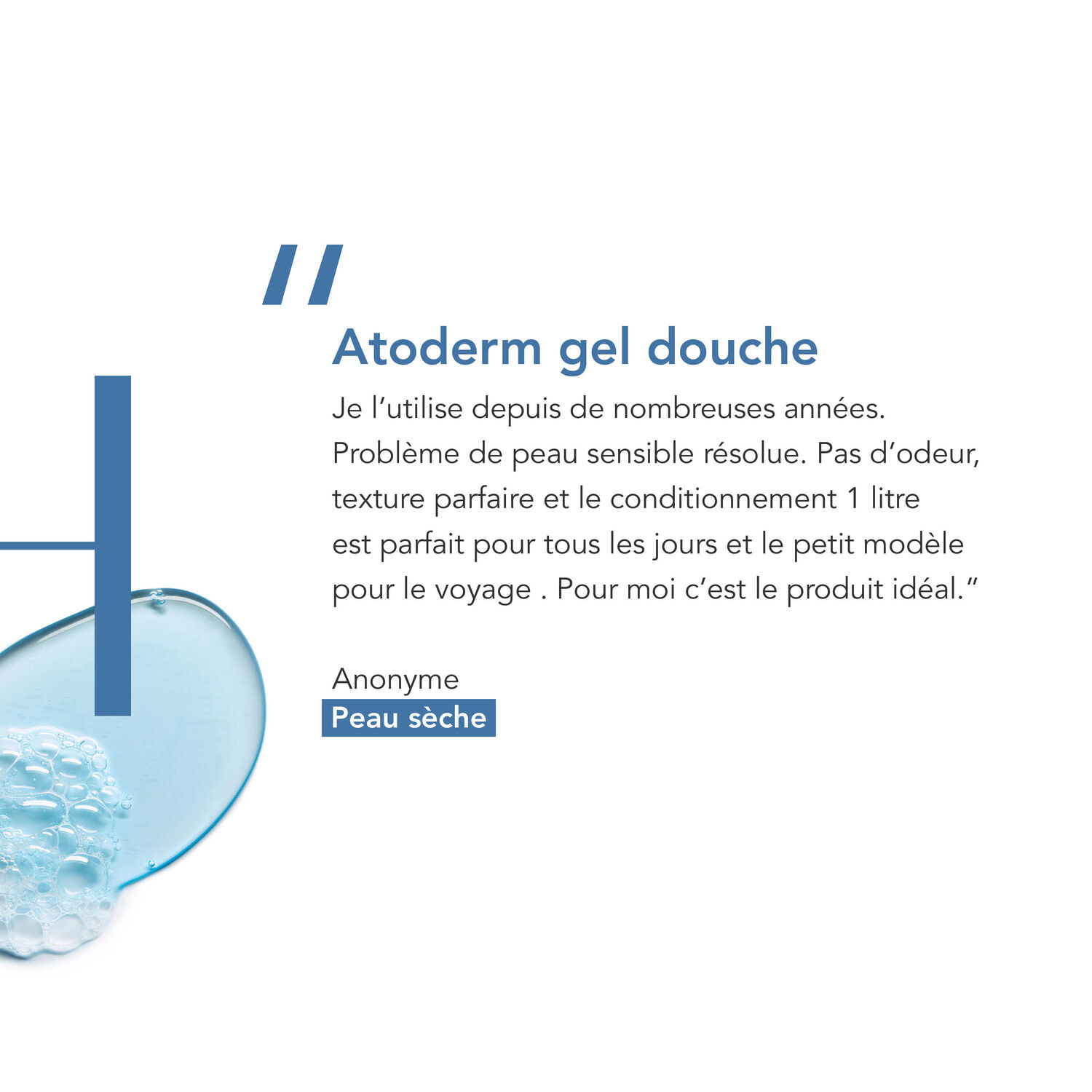 Atoderm Gel Douche - Ultra-Douceur Peaux Sensibles Normales à Sèches