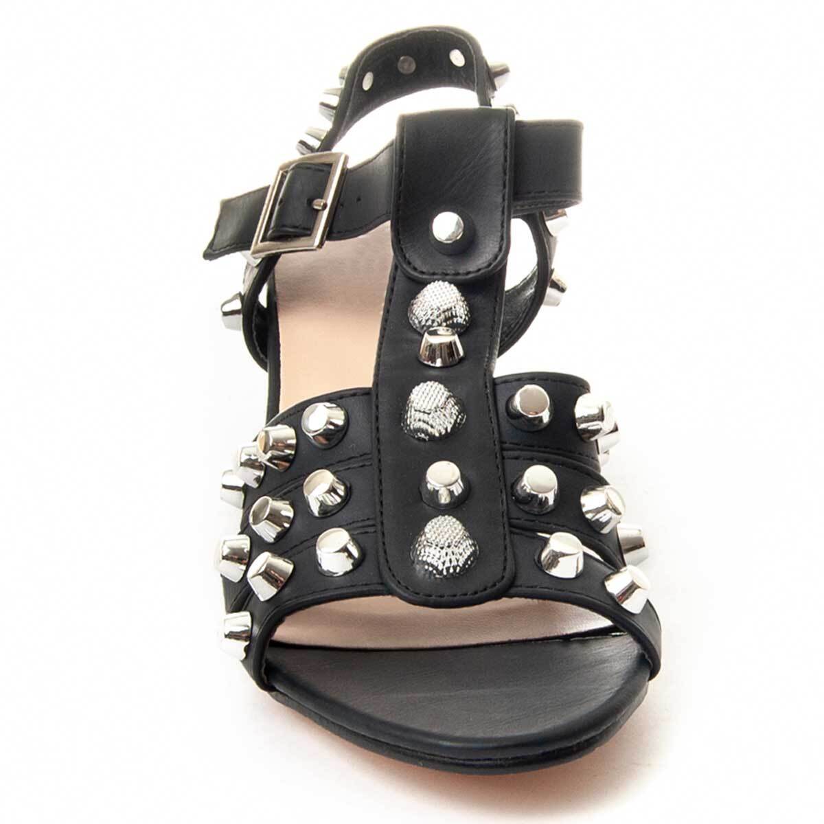 Sandalias de Tacón - Negro - Altura: 6 cm