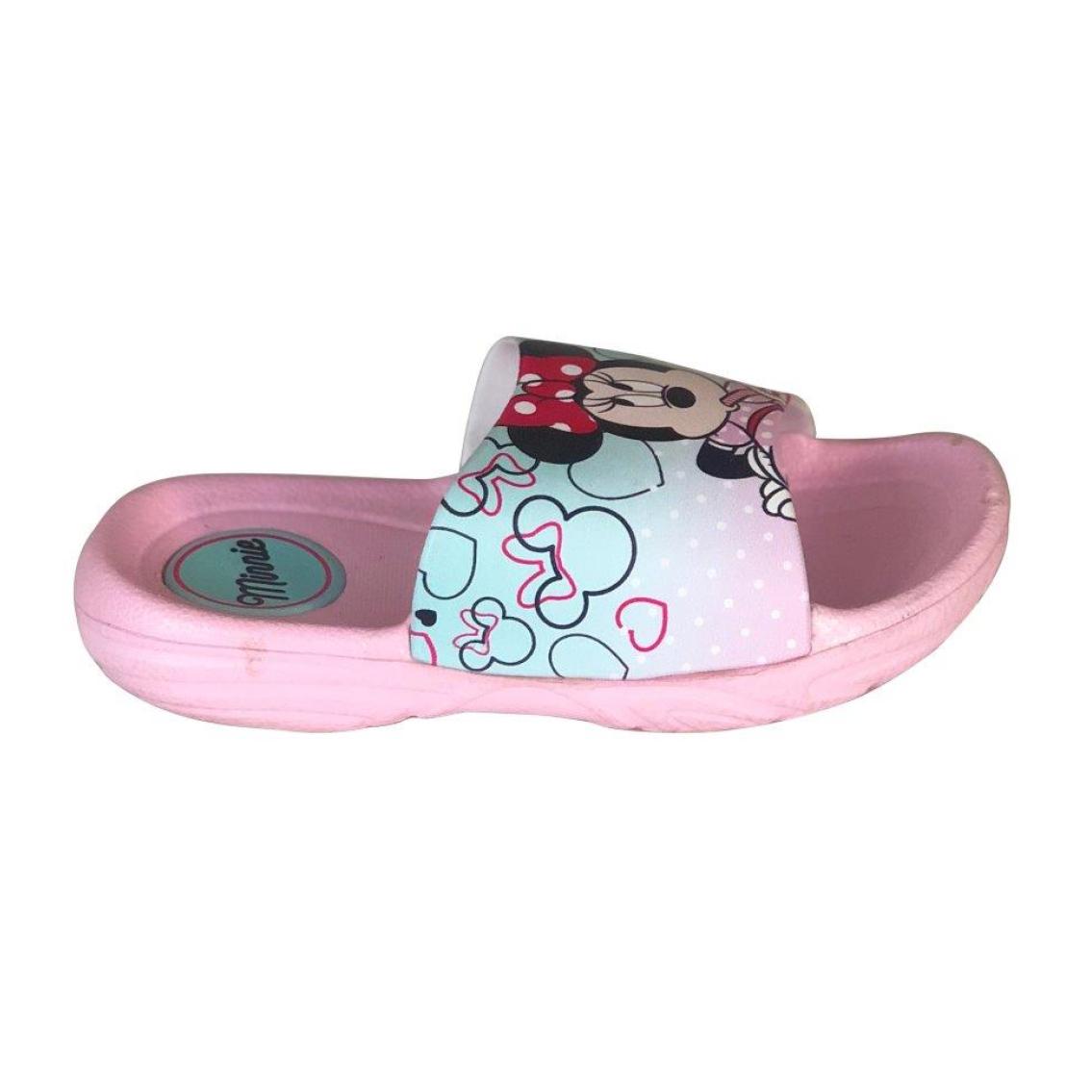 Ciabattina Minnie con Elastico Rosa e Azzurra Lei Disney Rosa