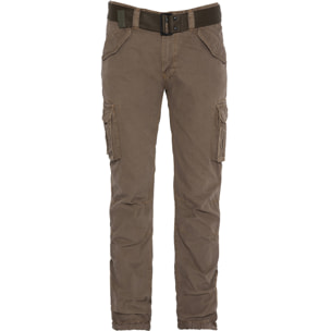 PANTALONE ARMY CON CINTURA  SCHOTT TOBACCO