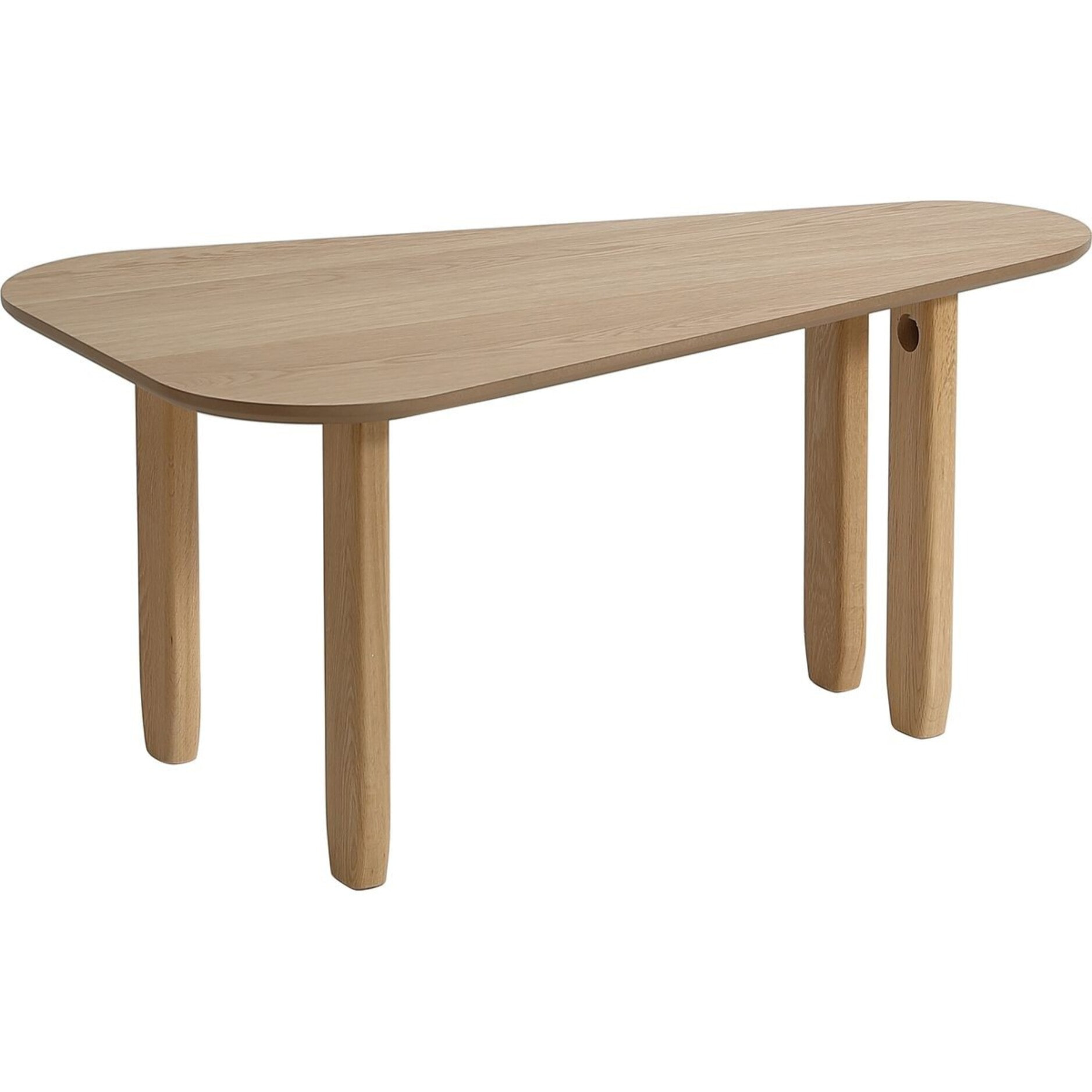 Table basse organique en bois 100 cm - GALIA