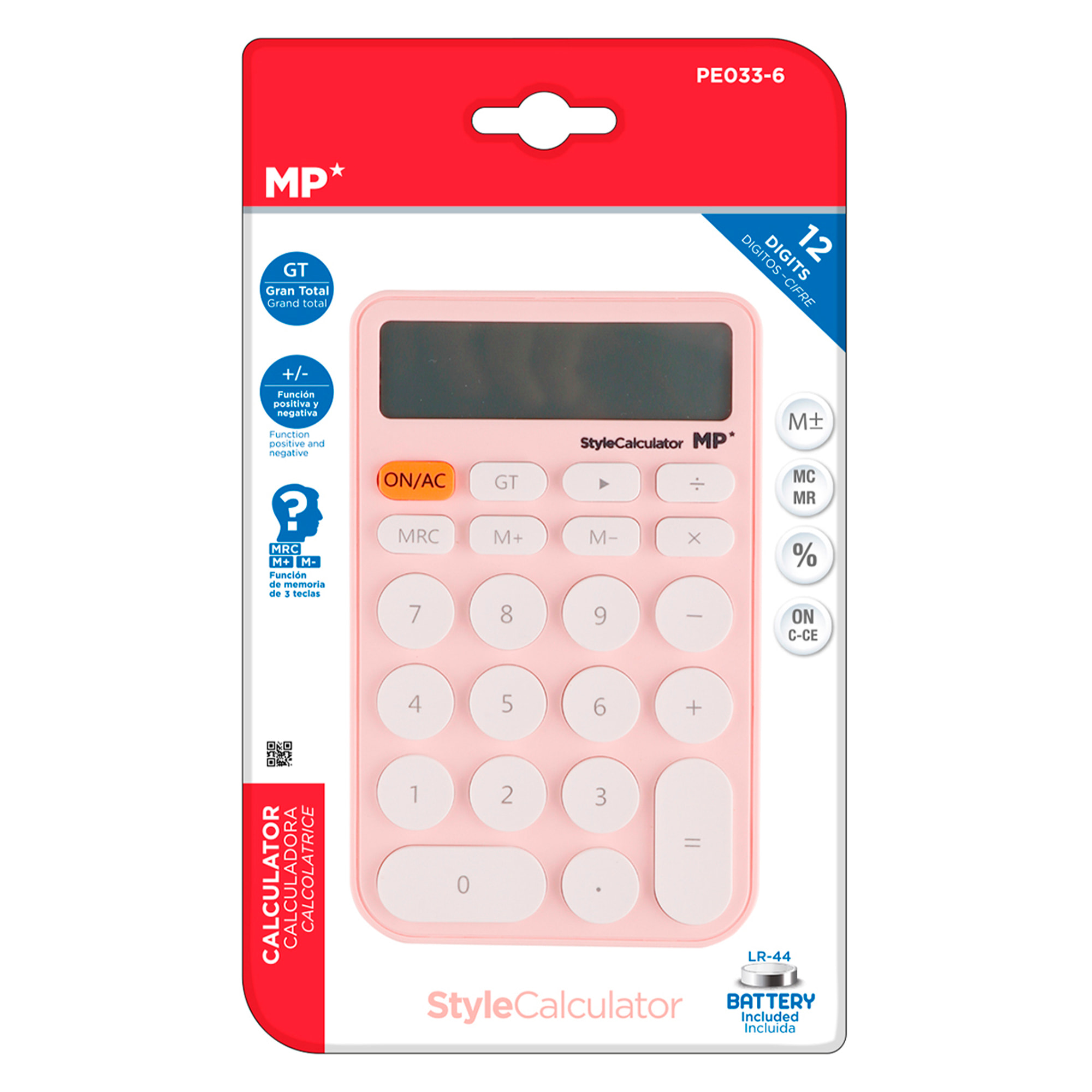 CALCULADORA STYLE ROSA