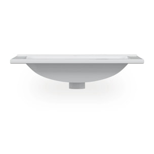 Lavabo cerámico rectangular 60x45 cm Volga Blanco