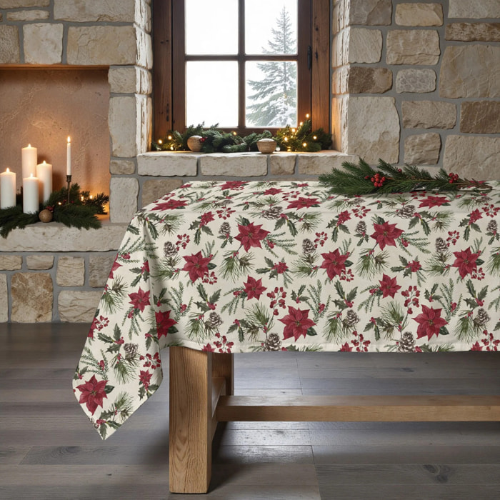 Nappe Anti-tâches Culla Linge Christmas Flower 1