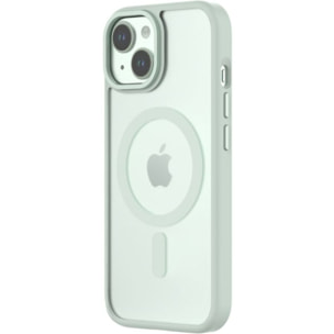 Coque bumper QDOS Iphone 15 Hybrid soft SNAP MagSafe Vert