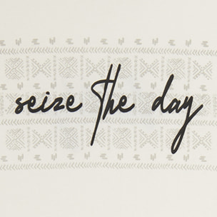 T-shirt comfort fit con slogan "Seize The Day"