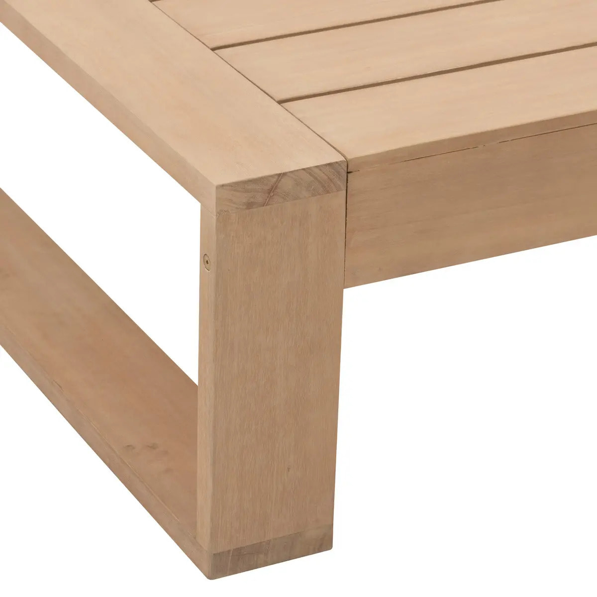 Table basse de jardin rectangulaire "Loevo" 140 x 95 x 41cm en eucalyptus