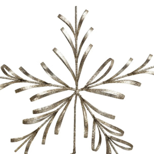 Cimier métal flocon champagne 31cm
