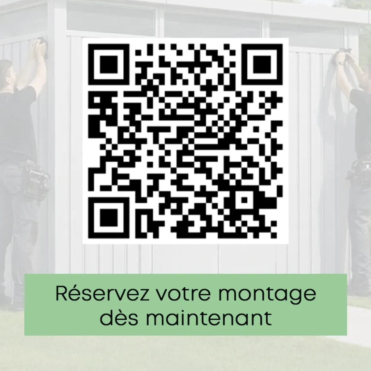 Abri de jardin métal anthracite 5.71 m² toit plat + kit d'ancrage