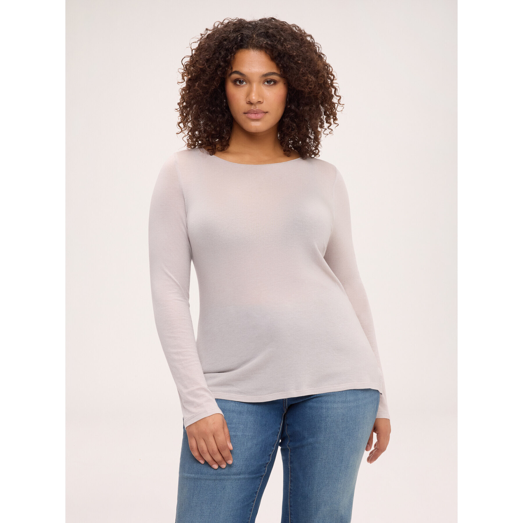 Fiorella Rubino - Maglia second skin in misto cashmere - Beige