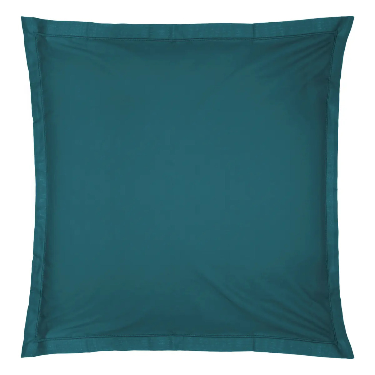 Taie d'oreiller "Carina" en coton bleu canard 63x63cm