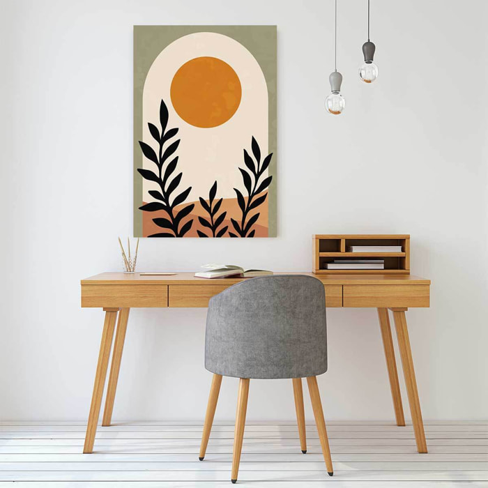 Tableau contemporain fleurs luna  Toile imprimée