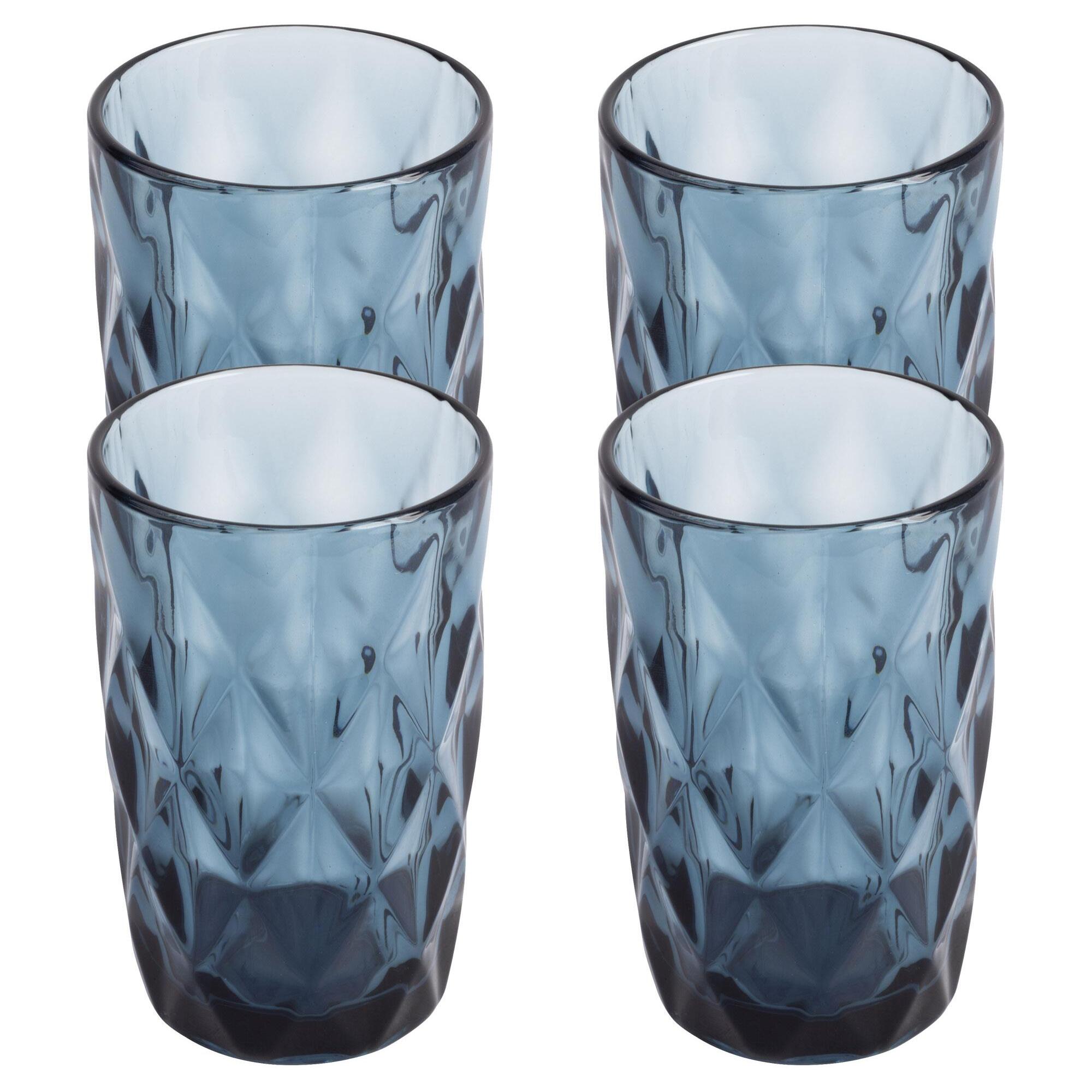 Juego de vasos de cristal de 350ml Azul San Ignacio