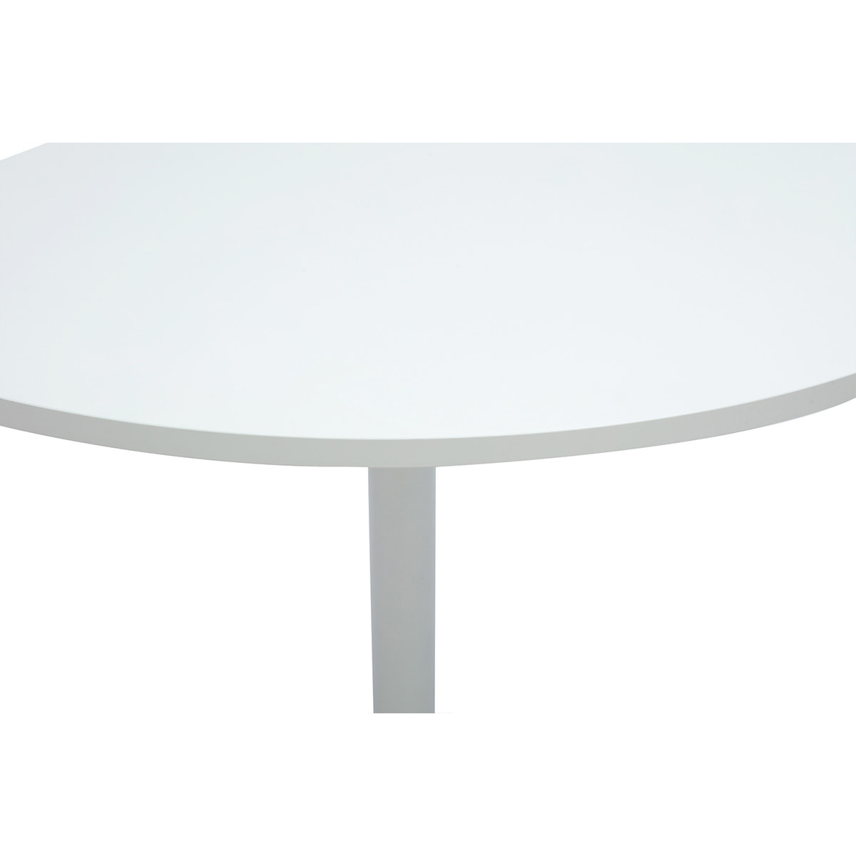 Table à manger design ronde blanche D90 cm CALISTA