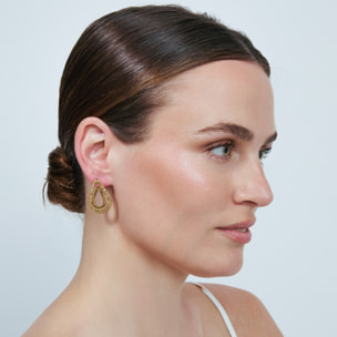 Pendientes Damil acabado oro amarillo 18k