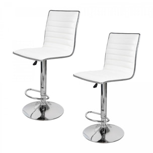 Lot de 2 Tabourets de bar FAVI Partiellement fabriqué à la main