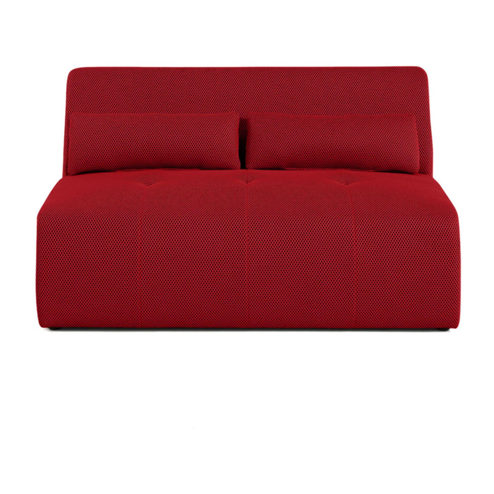 Onyx - canapé droit 2 places - en tissu mailles 3D - Rouge