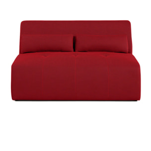 Onyx - canapé droit 2 places - en tissu mailles 3D - Rouge