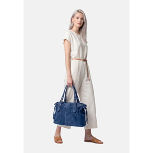Borsa a mano da donna Made in Italy - Modello Celeste Plus - 100% pelle - 20.0 x 28.5 x 41.0 cm