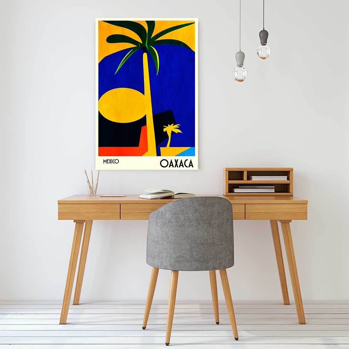 Tableau palmiers oaxaca mexico  Toile imprimée