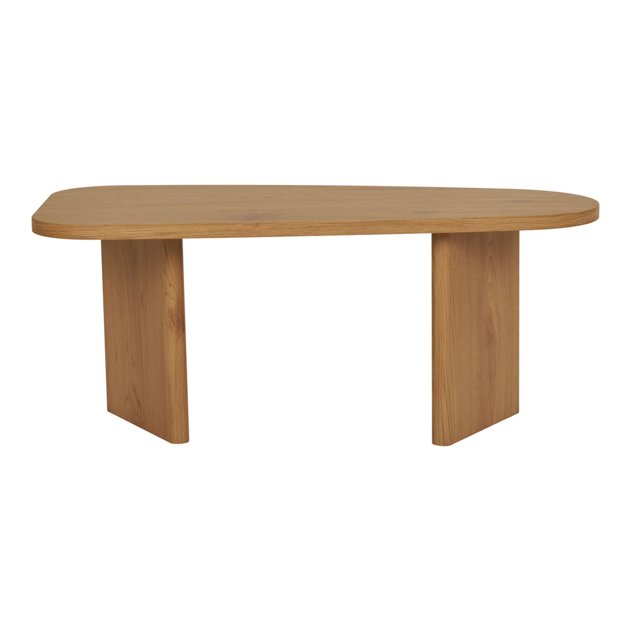 Melo - Tavolino da salotto in MDF naturale 100x50x41 cm