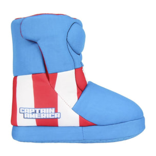 Capitan America Avengers Pantofole Stivaletti da casa Lui Marvel Azzurro