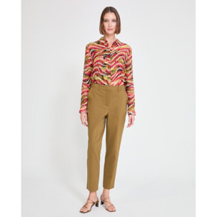 Pantaloni con nastro logo