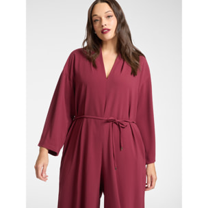 Elena Mirò - Mono de Cady con cinturón - Burgundy