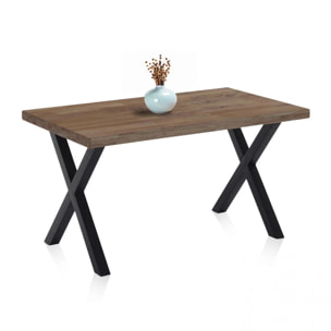 Mesa de comedor X-Loft 140 Roble boreal – Negro