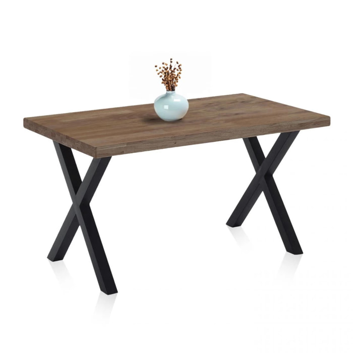 Mesa de comedor X-Loft 140 Roble boreal – Negro