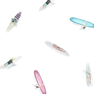 Papier peint Summer Line up Intissé