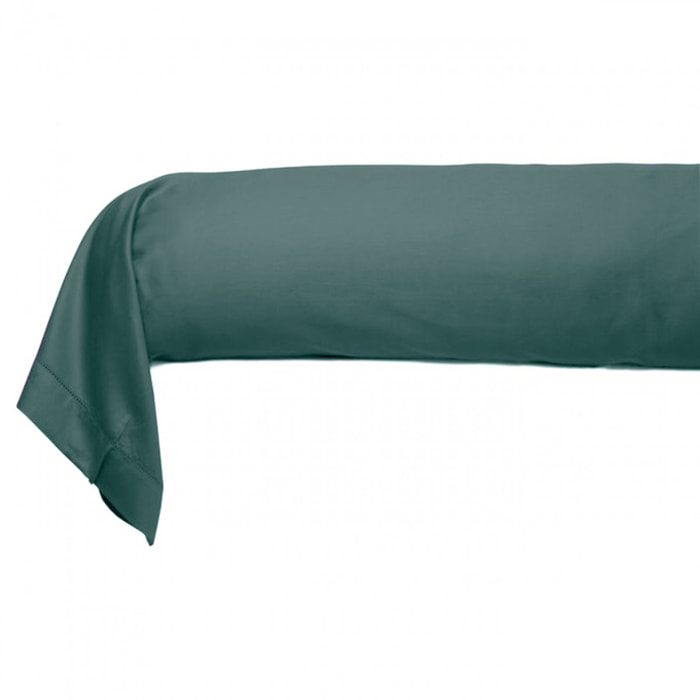 Taie de traversin satin de coton céladon