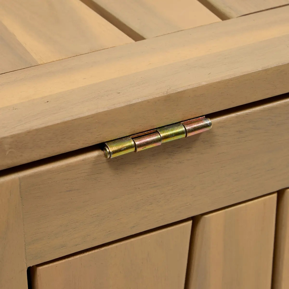 Coffre de rangement 165L Lodgia beige acacia