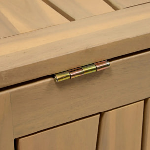 Coffre de rangement 165L Lodgia beige acacia