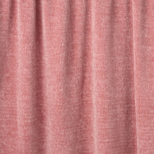 Plaid chenilla Chenu color rosa Poliéster