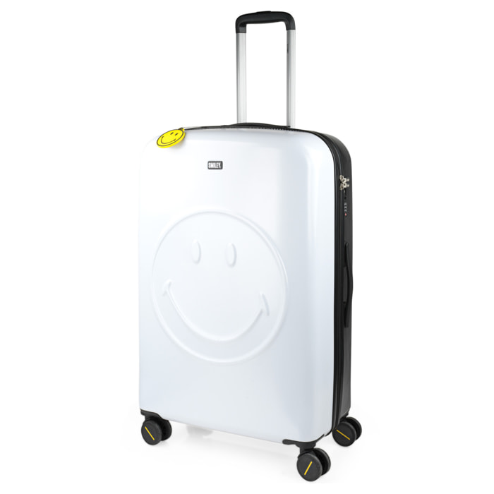 Maleta Pc Grande Smiley Originals Smiley Originals Blanco-Negro