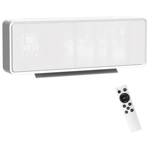 Chauffage soufflant mural 2000W chauffage céramique PTC radiateur réglable timer oscillant télécommande blanc