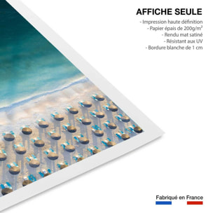 Poster bleu pacifique Affiche seule