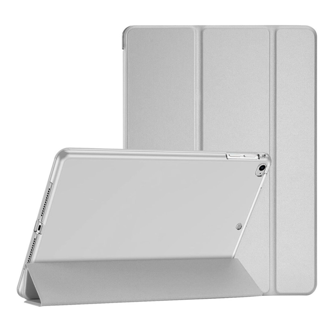 Étui Smart Cover iPad 9.7' (2017/2018) / iPad Air (2013/2014) / iPad Pro 9.7' (2016) Argent à Rabat avec Support