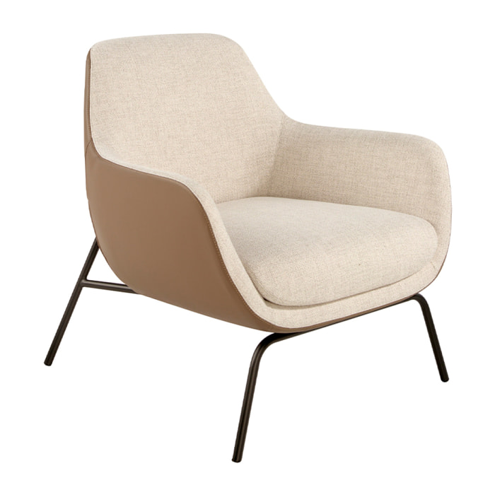 Sillón en polipiel 77x76x84cm