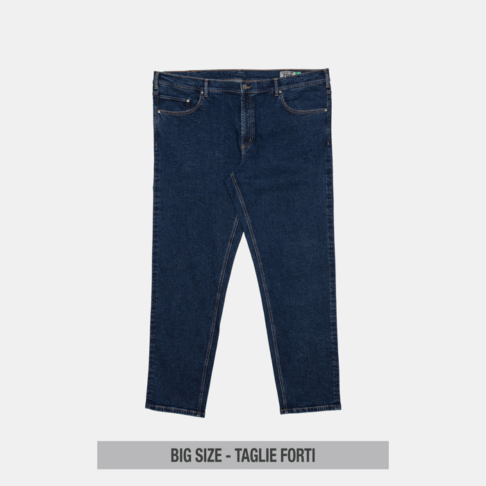BIG SIZE JEANS 5 TASCHE TAGLIE DA 60 A 68