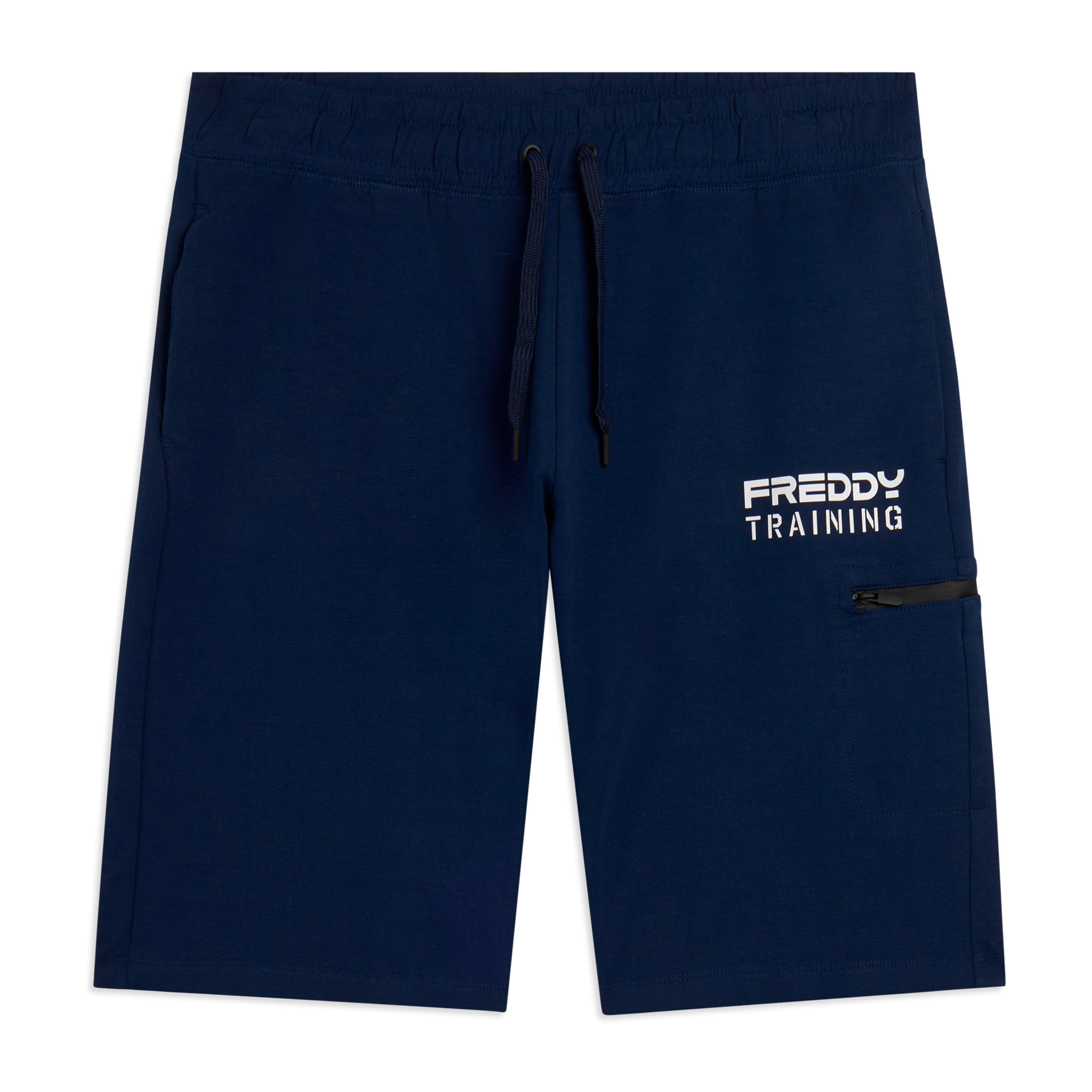 Shorts con stampa "TRAINING" e tasca zip