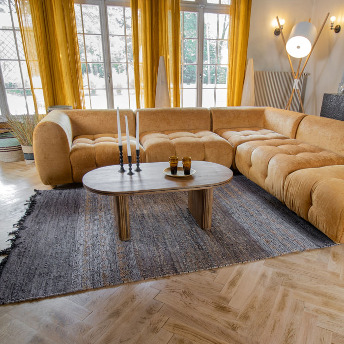 Tapis en cuir recyclé et coton 150x240cm ADANA