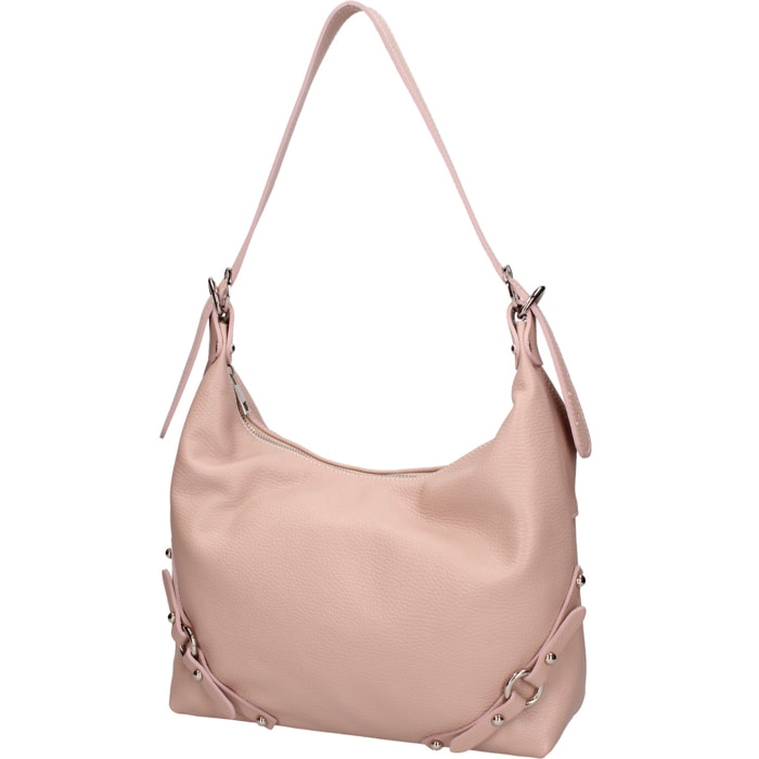 Borsa a spalla da donna - Modello Fiorenza Lux - Vera pelle - 30.0 x 30.0 x 9.0 cm