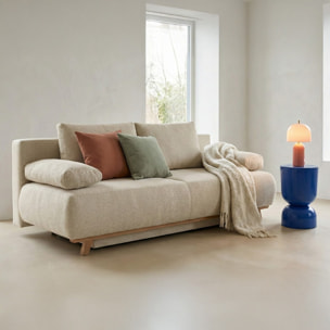 Canapé convertible 3 places en tissu chenille - LARIA