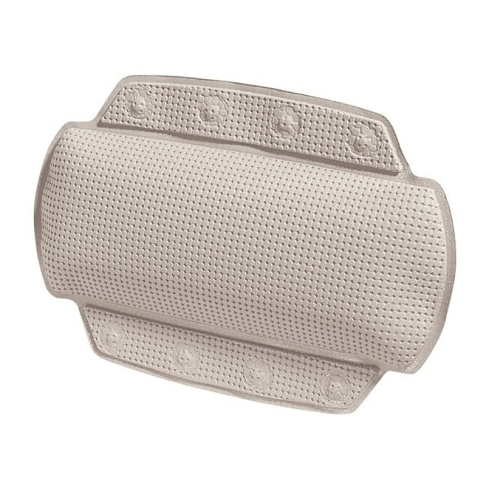 coussin de baignoire PVC ALASKA 32x23cm Taupe Spirella