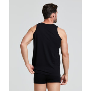 Canotta a spalla grande in cotone organico Cotton Planet vestibilità comfort